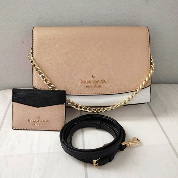 NWT Kate spade Carson Colorblock Convertible Crossbody & Card Holder Set. - Picture 1 of 6